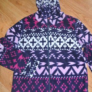 Arizona Fleece Zip Up Sweater Hooded 14 Large